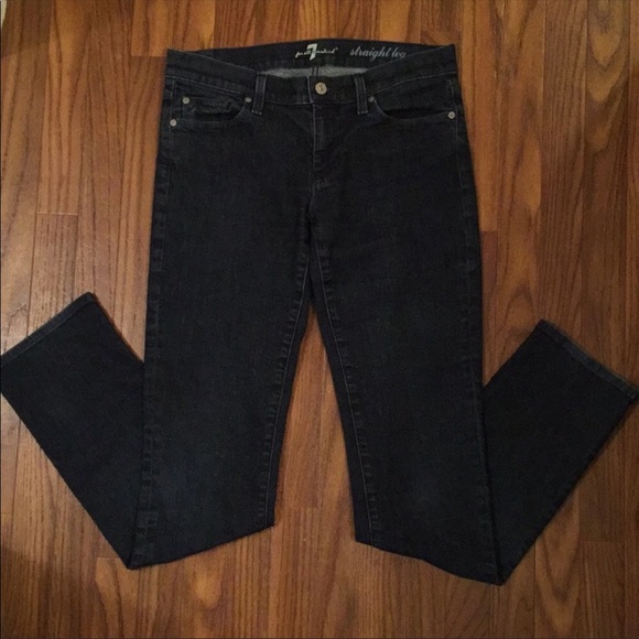7 For All Mankind Straight Leg Jeans. Size 30 - Picture 8 of 8